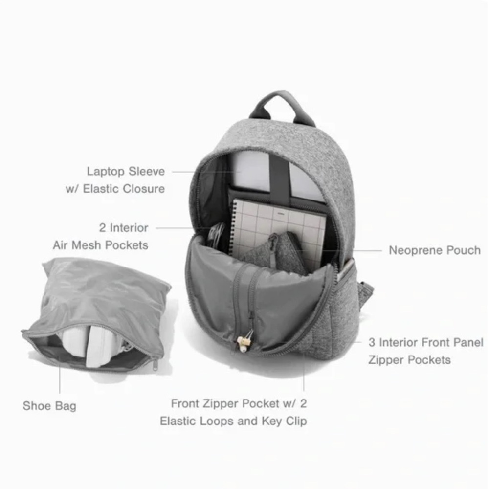 Dagne Dover Gray Large Backpack - Picture 5 of 6
